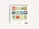 Cavallini 2027 DESK Calendar - Tea Time