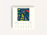 Cavallini 2027 DESK Calendar - Wildflowers
