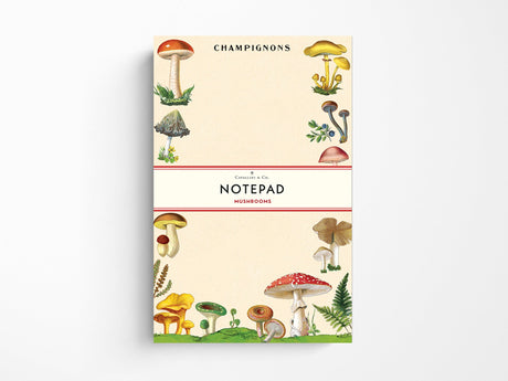 Cavallini Vintage Notepad - Mushrooms