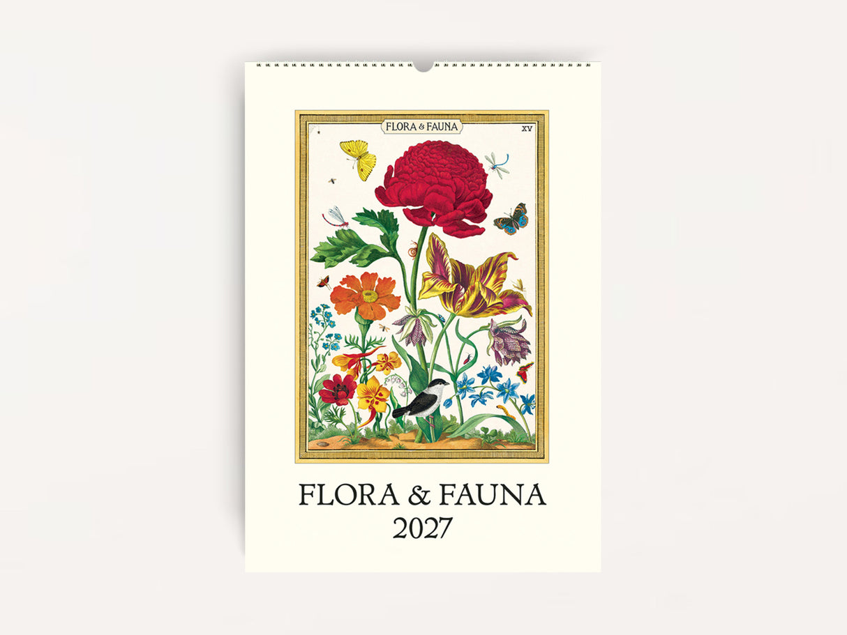 Cavallini 2027 WALL Calendar - Flora & Fauna
