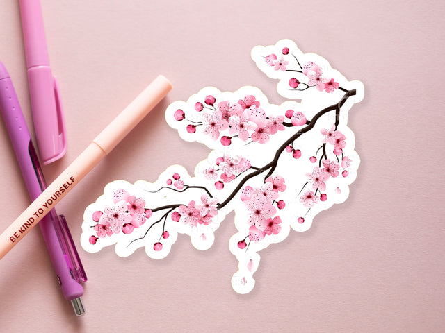 Cherry Blossom Sakura Branch Sticker