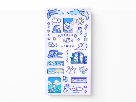 Cloudy Bunnies Sticker Sheet