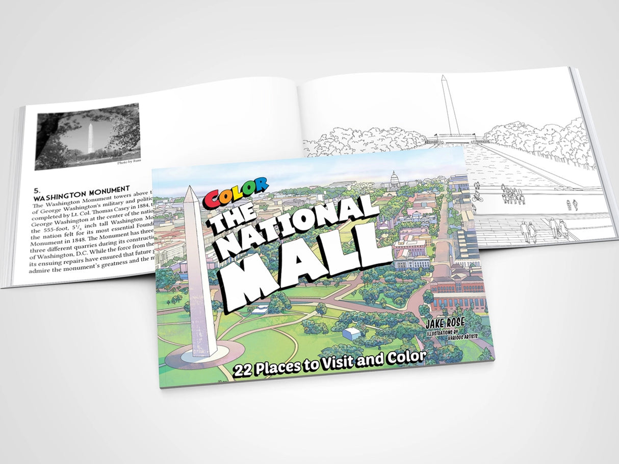 Color the National Mall Coloring Guidebook- Washington DC