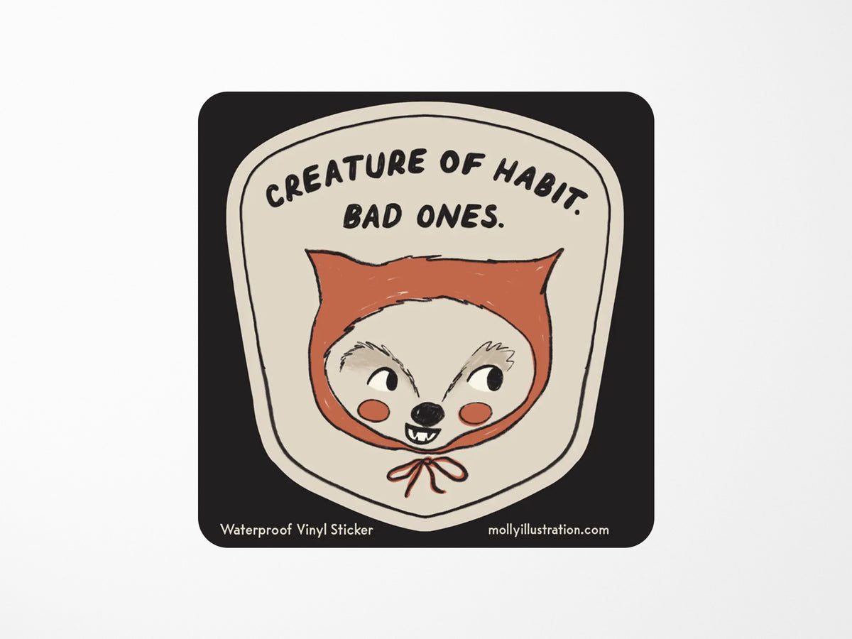 Creature of Habit Vinyl Sticker