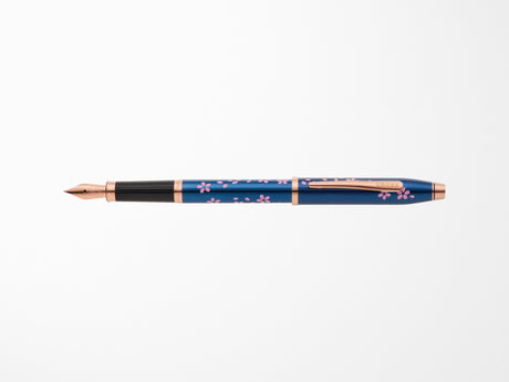 Cross Century Fountain Pen - Cherry Blossom Translucent Blue Lacquer