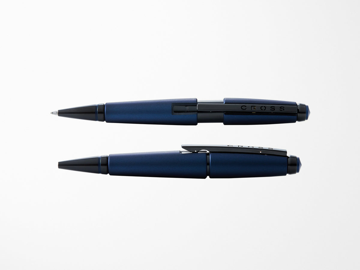 Cross Edge Rollerball Pen - Matte Blue