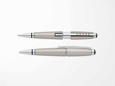 Cross Edge Rollerball Pen - Sonic Titanium with Gold PVD