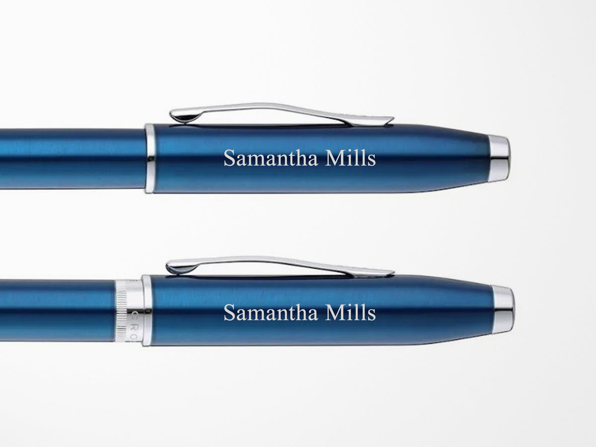 Cross Foundry Pen - Translucent Blue Lacquer