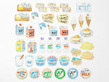 Dairy Farm Supply Mini Crate Stickers