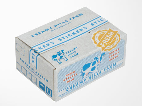 Dairy Farm Supply Mini Crate Stickers
