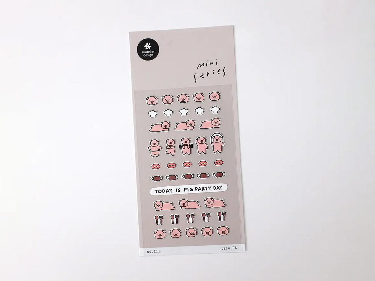 Deco.06 Pig Party Sticker Sheet 111
