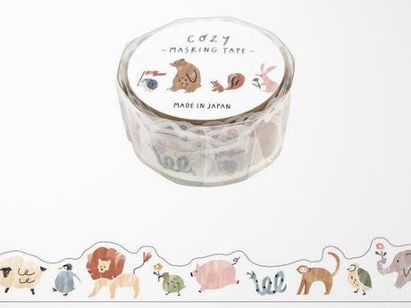 Die Cut Washi Tape - Cozy Animal