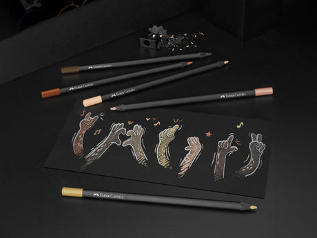Faber Castell Black Edition Colored Pencils - Set of 12 Skin Tones
