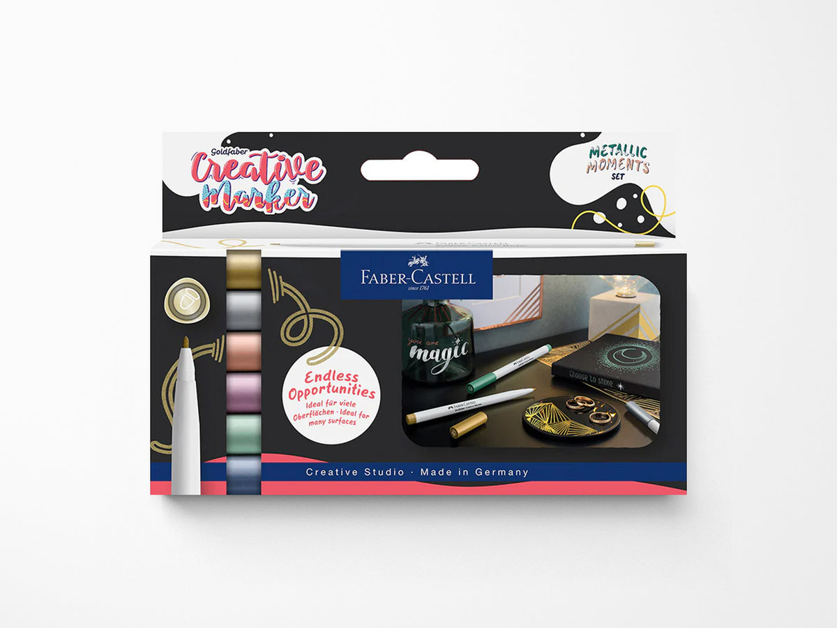 Faber Castell Goldfaber Creative Markers, Metallic Moments