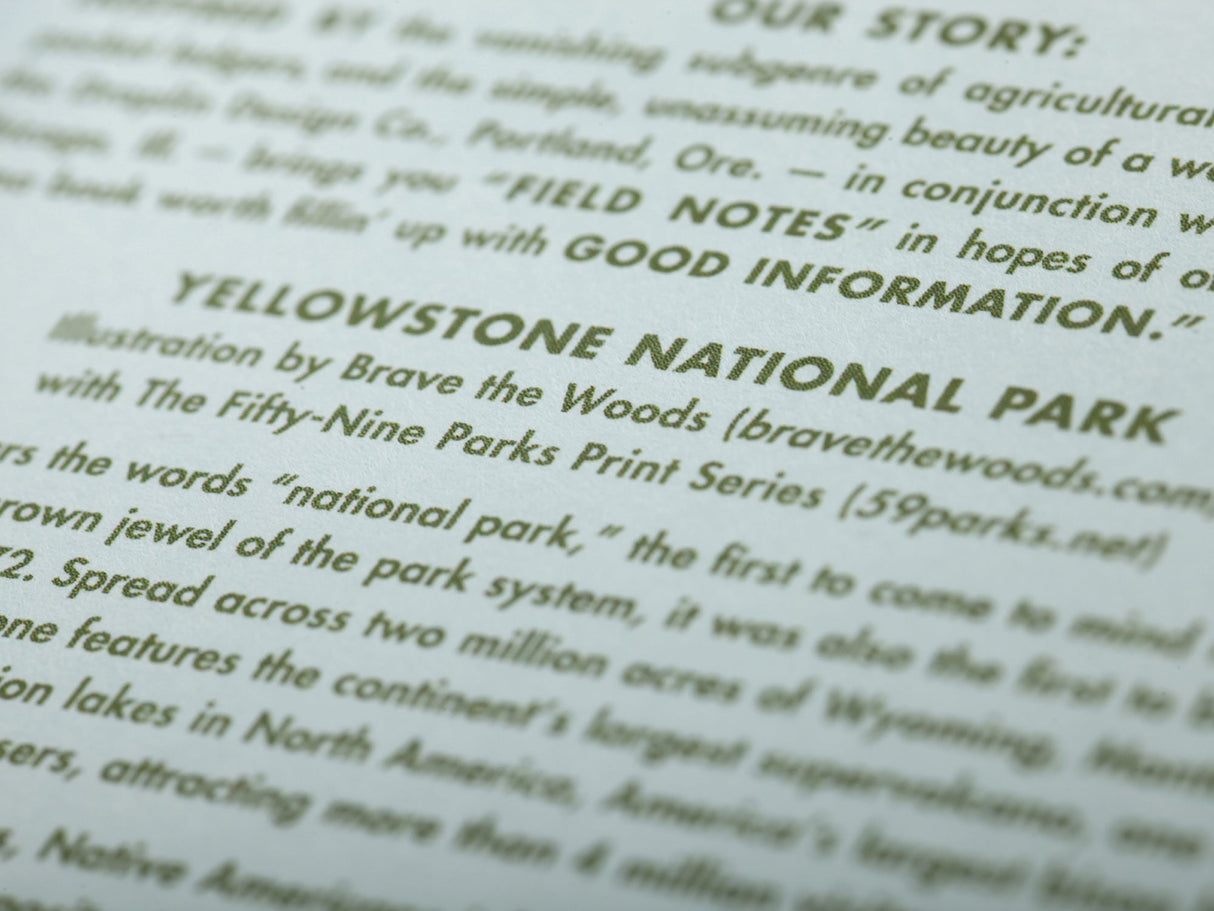 Field Notes National Parks Series B Memo Book Set of 3