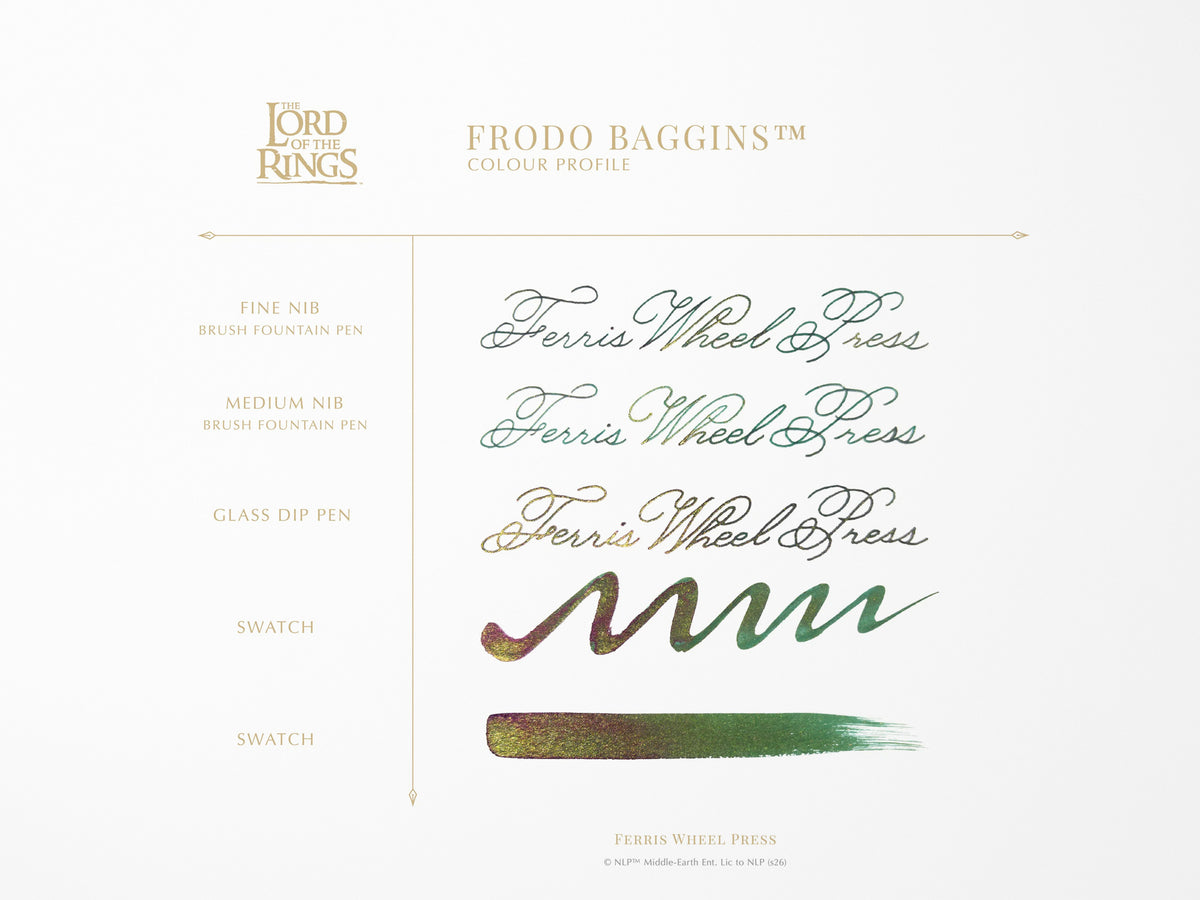 Frodo Baggins Signature Ink
