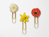 Garden Study Enamel Paper Clip Set
