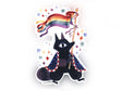 Gay Raccoon Sticker - Queer Cuties Medieval Pride