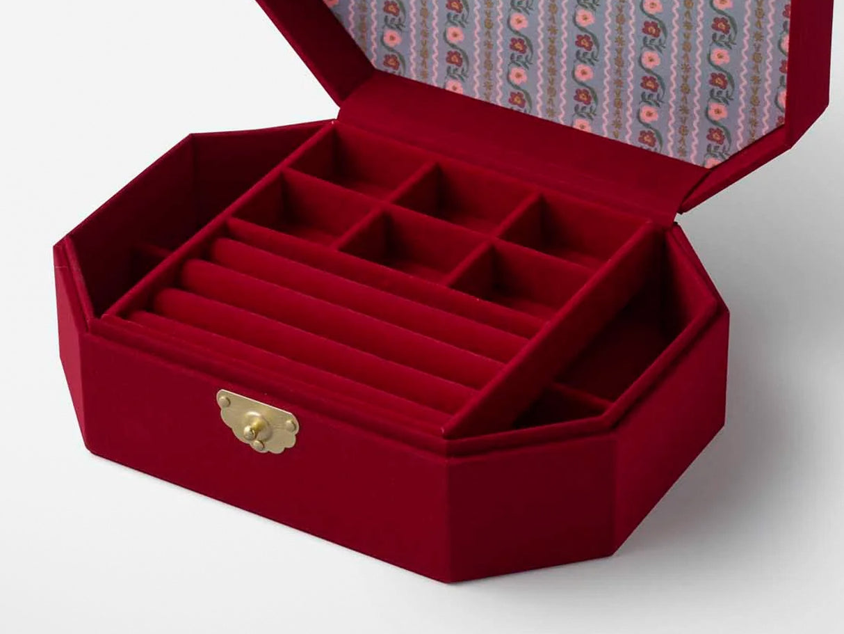 Gemma Embroidered Jewelry Box