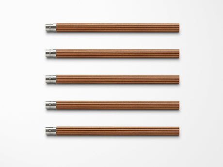 Graf von Faber-Castell Perfect Pencil Refills - Platinum Plated Brown Pack of 5