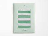 Green and White Stripe Tissue Paper