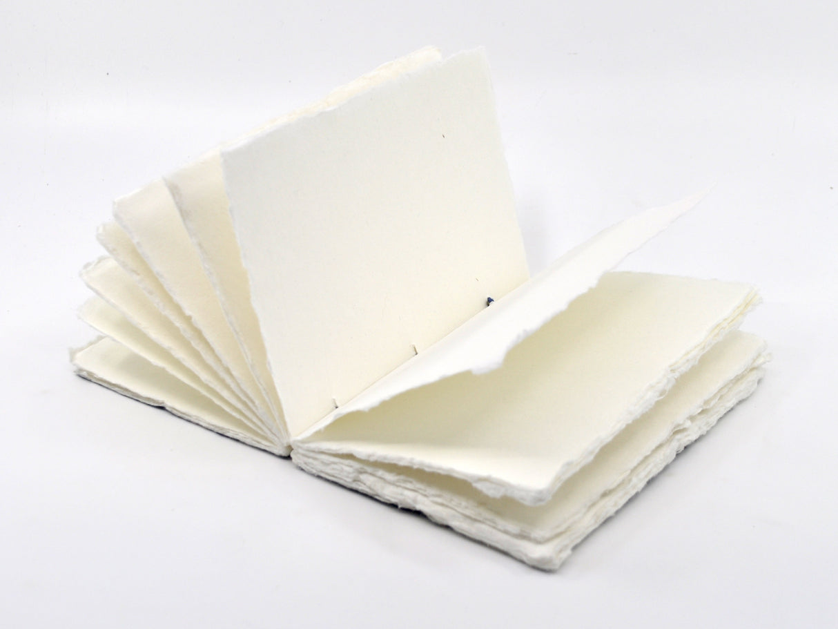 Handmade Parchment Paper Notebook - Illuminated Manuscript with Iris