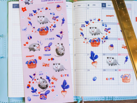 Hangry Opossum Sticker Sheet