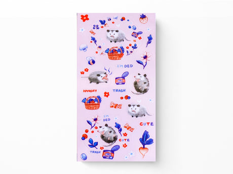 Hangry Opossum Sticker Sheet