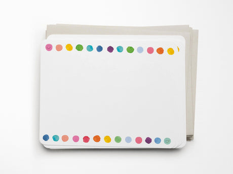 Happy Dots Flat Notes Set of 8