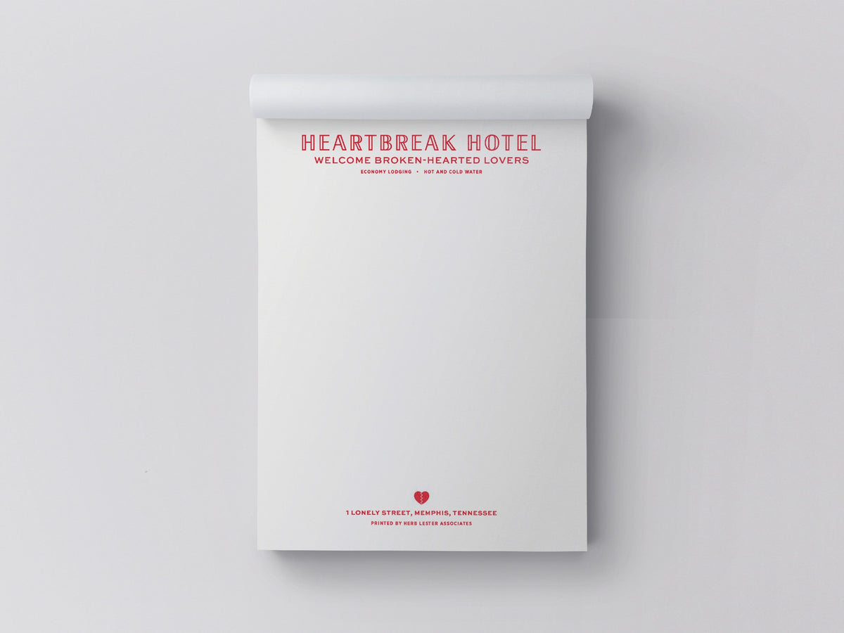 Heartbreak Hotel Souvenir Notepad, Set of 3