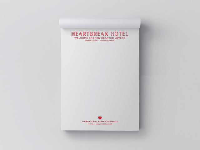 Heartbreak Hotel Souvenir Notepad, Set of 3