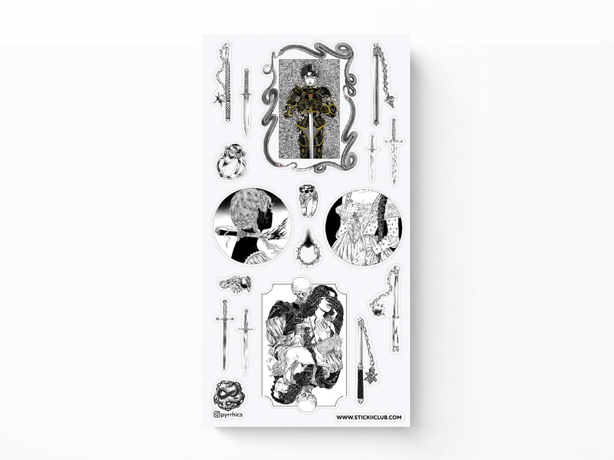 Heroic Heart Sticker Sheet