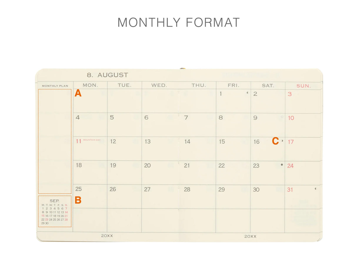 Hightide 2027 Monthly Diary Egg Toast Square