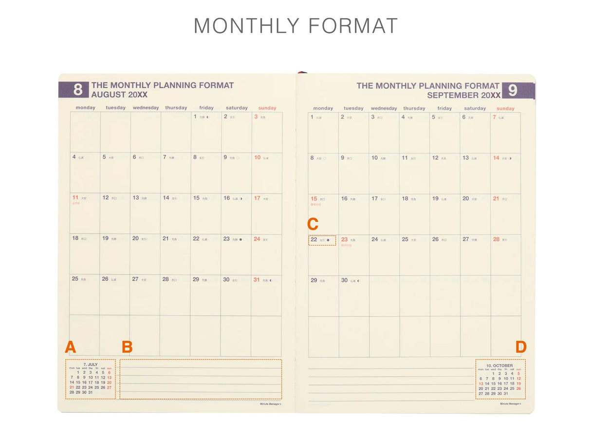 Hightide 2027 Weekly Diary Minute Manager A5