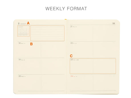 Hightide 2027 Weekly Diary Poche A6 Block