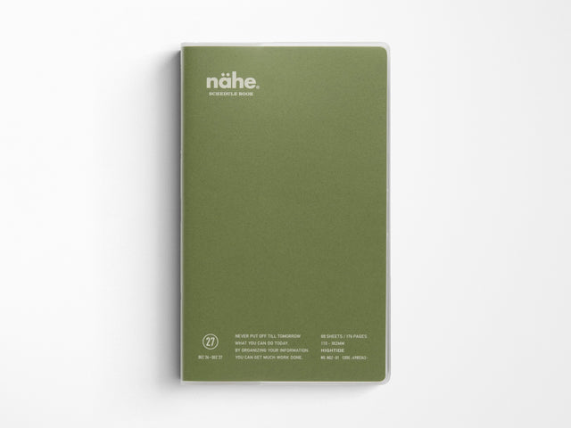 Hightide 2027 Weekly Schedule Book Nähe B6 Slim Vertical