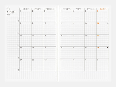 Hobonichi Techo 2027 Planner Book A6 - ENGLISH