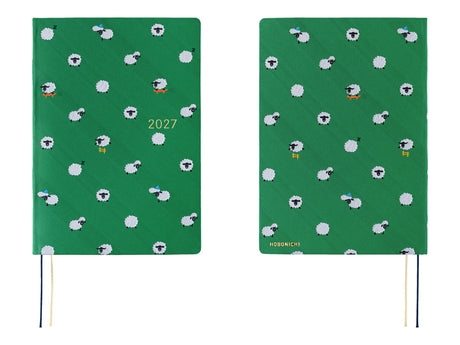 Hobonichi Techo A5 Hon 2027 - Bow & Tie: Sheep Sheep Sheep