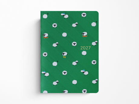 Hobonichi Techo A5 Hon 2027 - Bow & Tie: Sheep Sheep Sheep