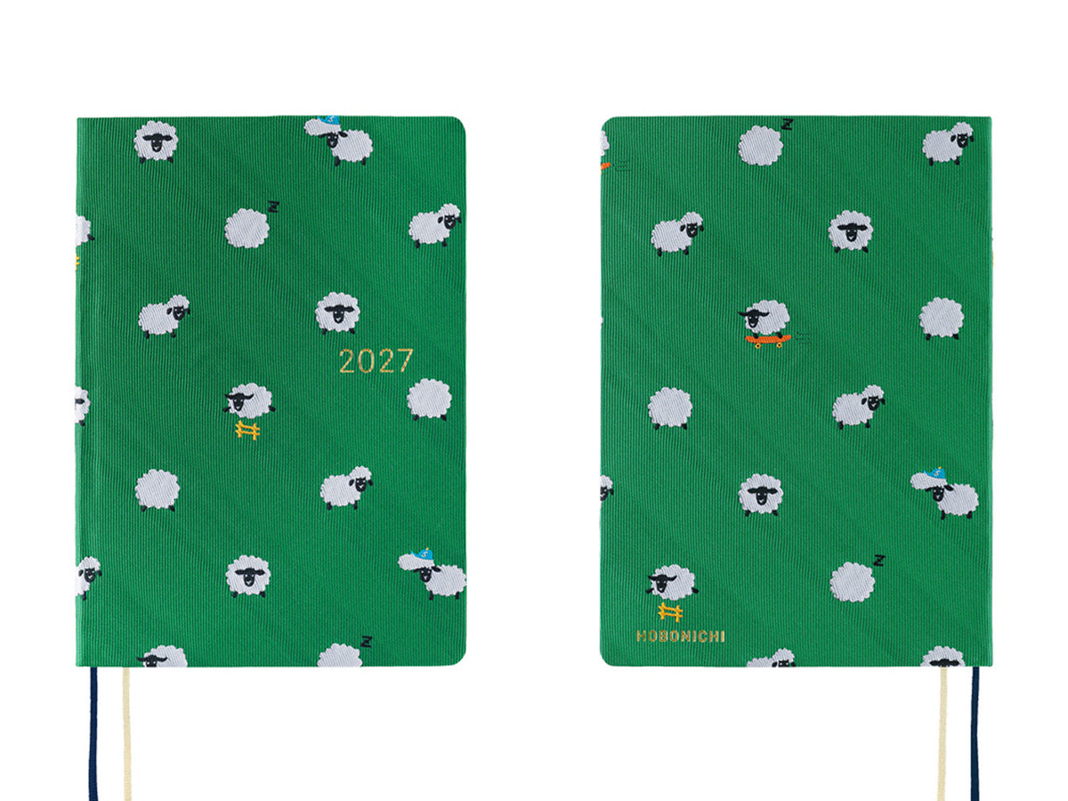 Hobonichi Techo A6 Hon 2027 - Bow & Tie: Sheep Sheep Sheep