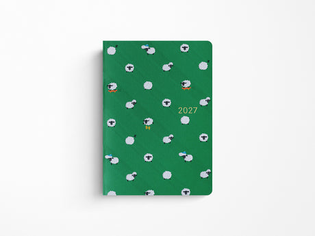 Hobonichi Techo A6 Hon 2027 - Bow & Tie: Sheep Sheep Sheep