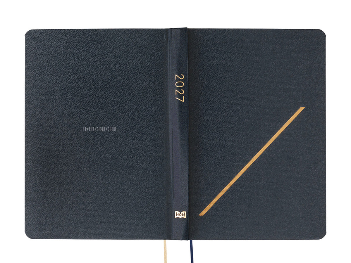 Hobonichi Techo A6 Hon 2027 - Slash (Navy)