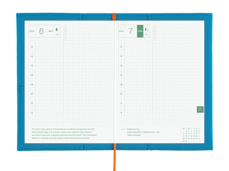 Hobonichi Techo A6 Original Cover - Folio: Ocean Blue