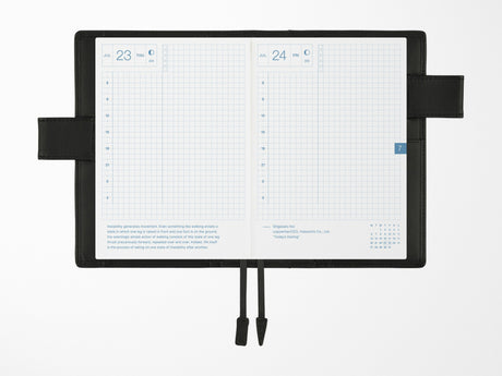 Hobonichi Techo A6 Original Cover - TS Basic Black Leather