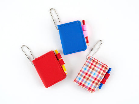 Hobonichi Techo Mini Keychain - Blue x Pink