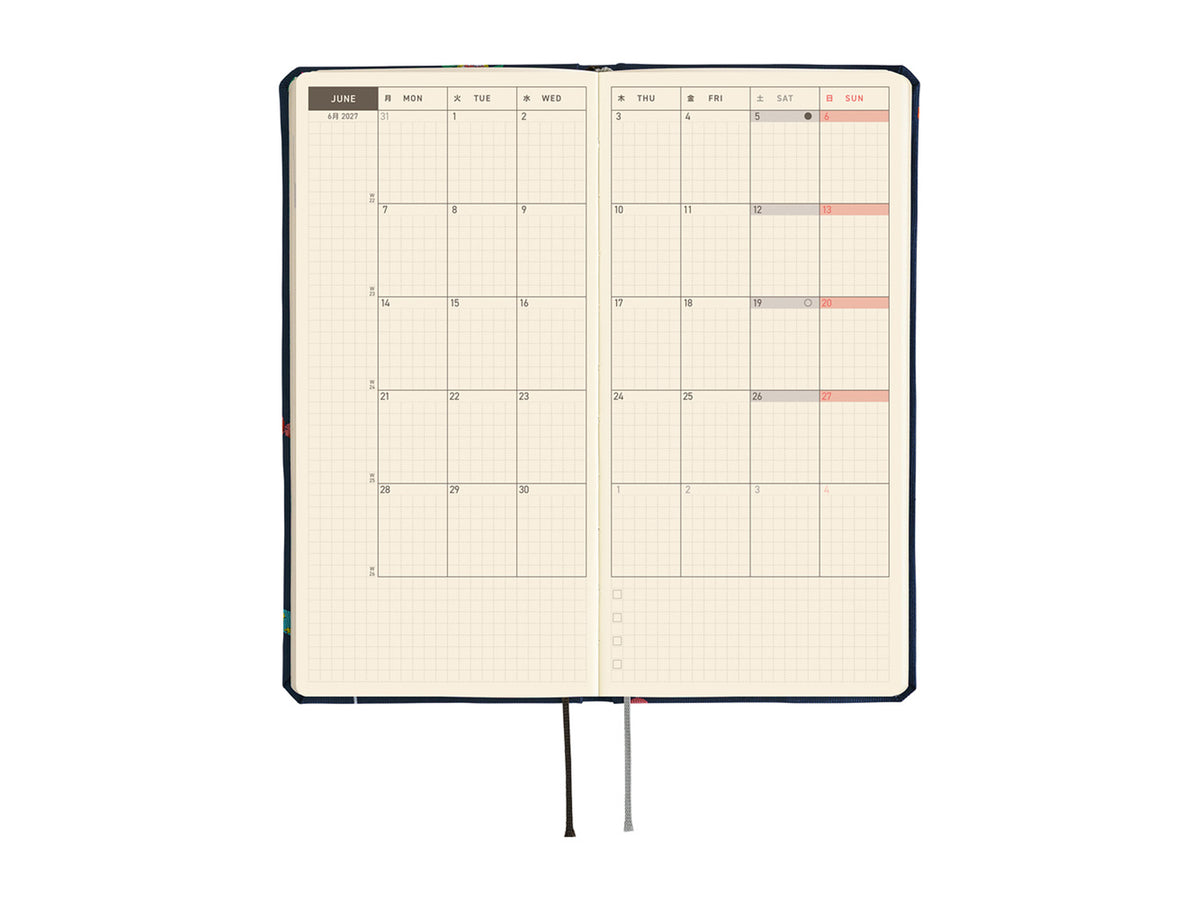 Hobonichi Techo Weeks 2027 - Bow & Tie: Candy Dream
