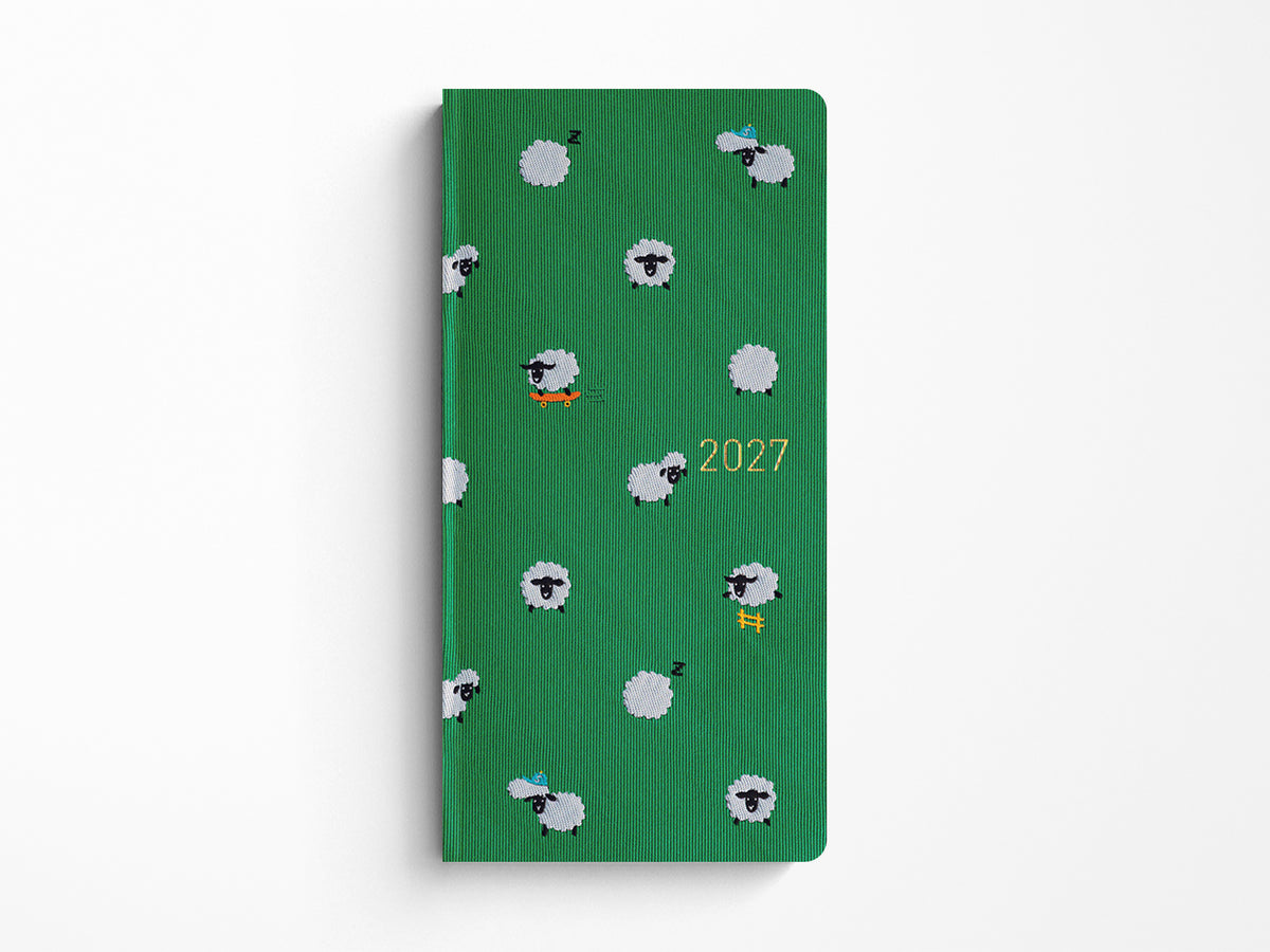Hobonichi Techo Weeks 2027 - Bow & Tie: Sheep Sheep Sheep