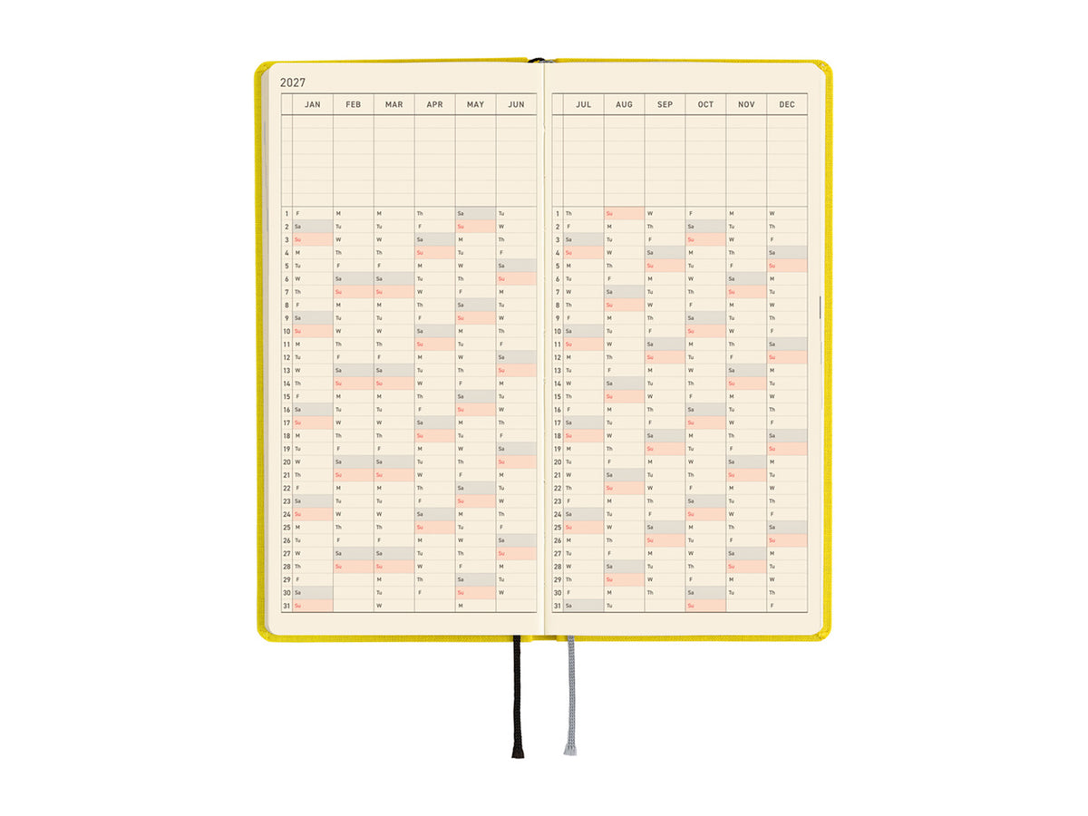 Hobonichi Techo Weeks 2027 - Colors: Canaria Yellow