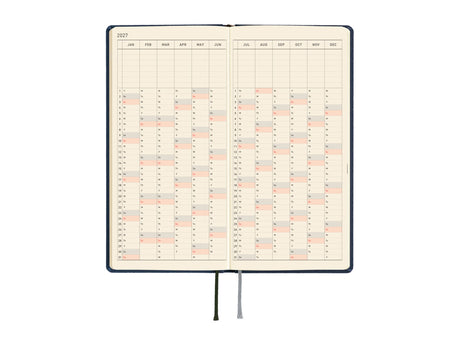 Hobonichi Techo Weeks 2027 - Colors: Midnight Blue