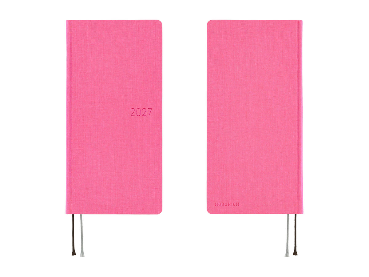 Hobonichi Techo Weeks 2027 - Colors: Pink Sapphire